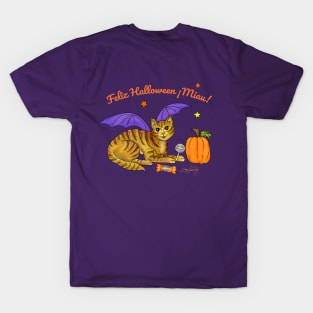 Feliz Halloween Gatito Miau! T-Shirt